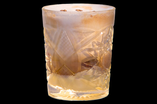 Freddo Cappuccino - Sugar, Espresso, Ice, Cream milk in a glass,