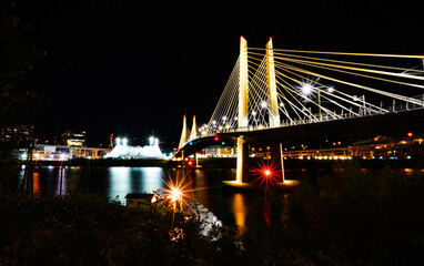bridge at night