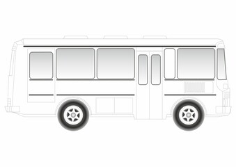 vector image of Russian bus