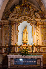 Fototapeta na wymiar Kirche in Tavira - Santa Maria do Castelo