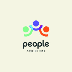 vector logo peole icon  illustrations