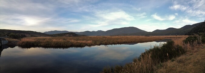 Obraz premium Lake scene Wilson Promontry NP