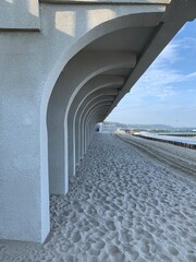 Concrete part of promenade 