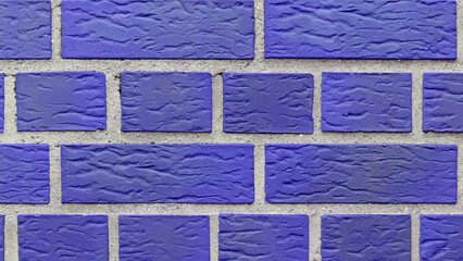 Blue clinker bricks from a wall, facade of brick, texture wallpaper