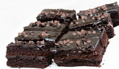 chocolate chip topping brownies pastries cakes