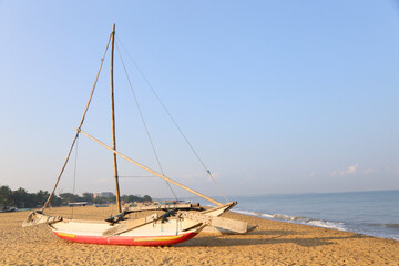 Sailboat on the beach