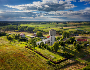 Fototapeta premium Czerwonka Water Tower