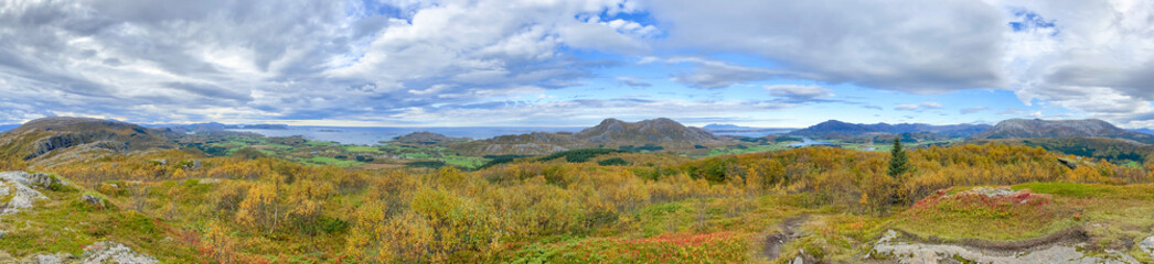 Panorama landscape in the mountains,Northern Norway