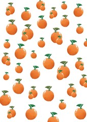 vector background, orange fruit