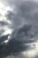 Obraz premium Grey storm clouds