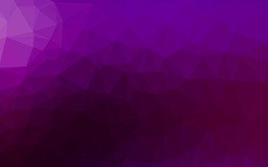 Dark Purple vector polygon abstract background. Creative illustration in halftone style with gradient. Brand new design for your business.