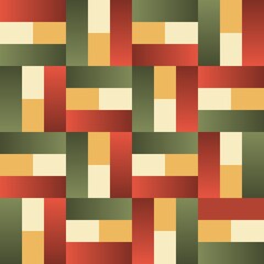 Mosaic tiles seamless pattern. Abstract geometric vector illustration.