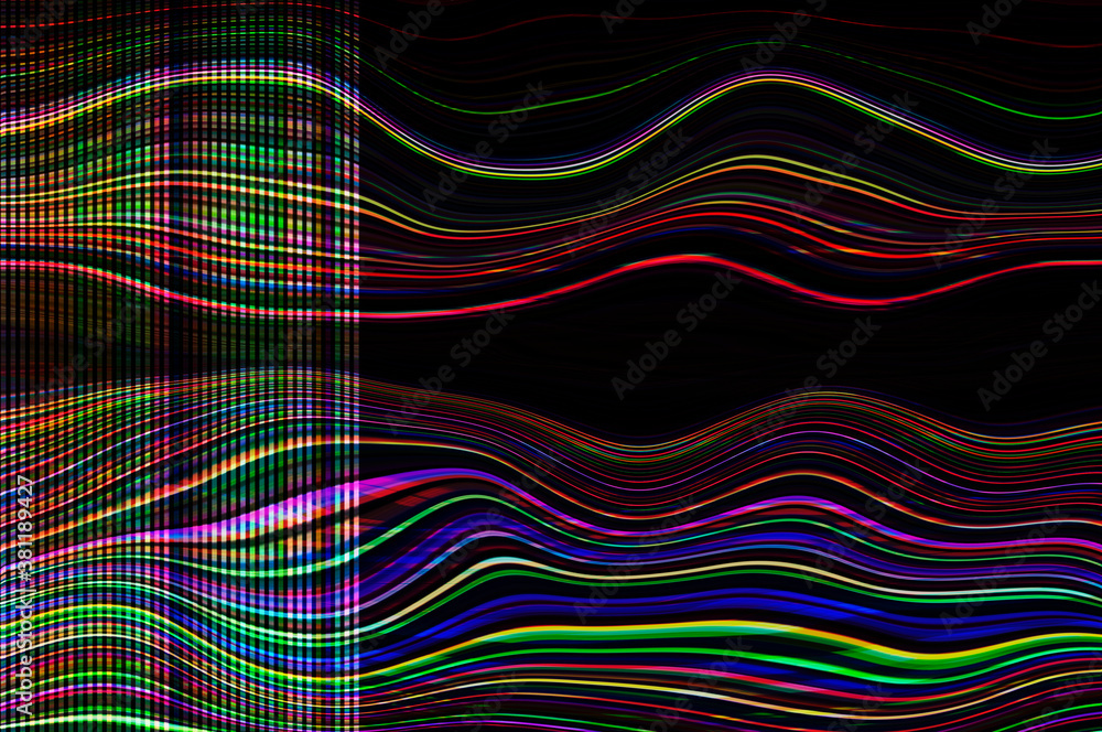Aufkleber abstract digital wave pattern / abstract minimalistic background of a digital wave pattern.