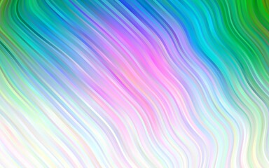 Obraz premium Light Multicolor, Rainbow vector pattern with lines, ovals. Shining crooked illustration in marble style. Marble design for your web site.