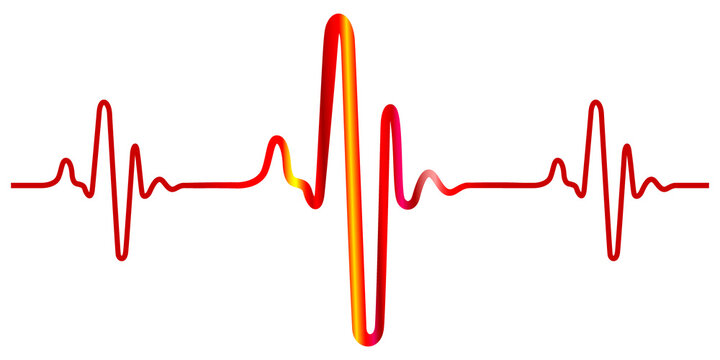 Abstract cardiogram icon