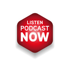 Listen Podcast Now red button