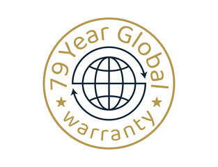 79 year global warranty images, 79 years worldwide warranty logos