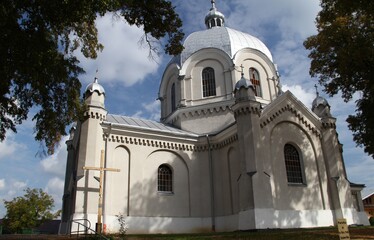 Fototapeta na wymiar Surochów Ryszkowa Wola Pałac Kaściół Katedra Dzwonnica