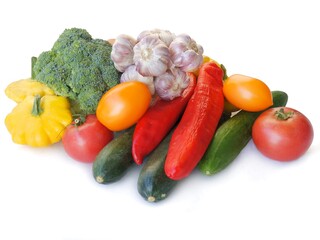 various multicolor vegetables as wholesome vegetarian food