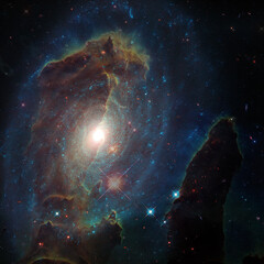 Science fiction space wallpaper. Elements of this image furnished by NASA