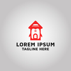 Panda house Logo design idea and inspiration