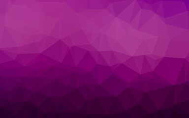 Obraz premium Dark Purple vector blurry triangle template. Glitter abstract illustration with an elegant design. Elegant pattern for a brand book.