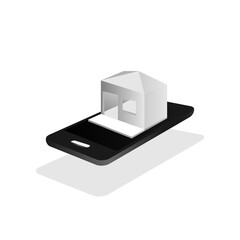 Isometric design smart home concept illustration vector