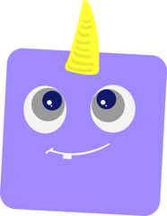 Happy Geometric Ghost Face Artwork