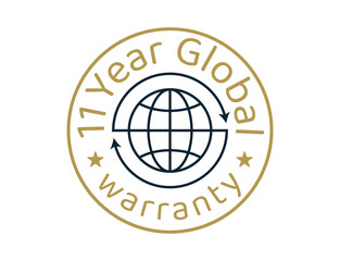 11 year global warranty images, 11 years worldwide warranty logos
