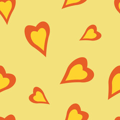 seamless pattern with hearts