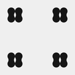 Abstract Cross Pattern Dots Logo generative computational art illustration