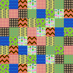 Obraz premium seamless pattern with shapes