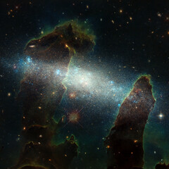 Deep space. Elements of this image furnished by NASA