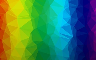 Obraz premium Light Multicolor, Rainbow vector abstract polygonal cover. Creative illustration in halftone style with gradient. Brand new design for your business.
