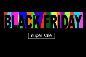 Sale banner design. Black Friday