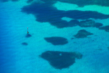 Aerial Atlantic Ocean landscape - abstract background
