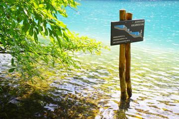 Summer landscape in Plitvice National Park, Croatia, Europe