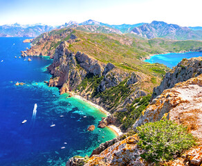 Obraz premium Capo Rosso, Corse