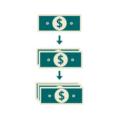 Money Icon - Stock Vector Illustration