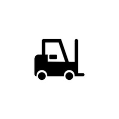 forklift icon on white background