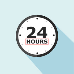 Clock Icon 24 - Stock Vector Illustration