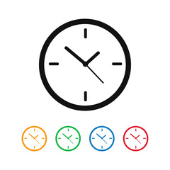 Clock Icon 24 - Stock Vector Illustration