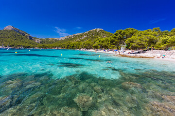 Platja de Formentor - beautiful beach at cap formentor, Mallorca, Spain