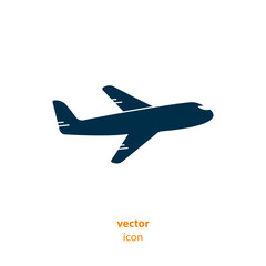 Airplane icon - Stock Vector Illustration