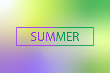 Summer Background - Stock Vector Illustration