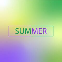 Summer Background - Stock Vector Illustration