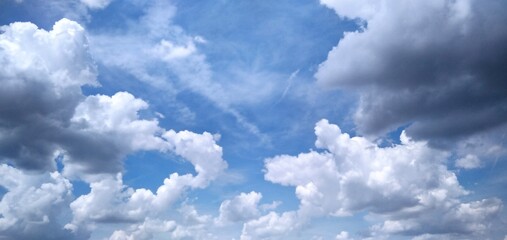 blue sky with clouds