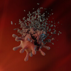 3d rendered illustration of a virus