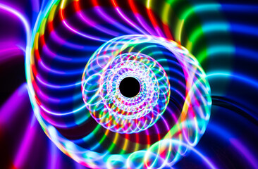 Trippy, Colorful Rainbow Spiral