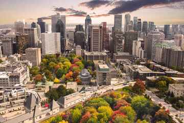 Montreal autumn colors season in Canada